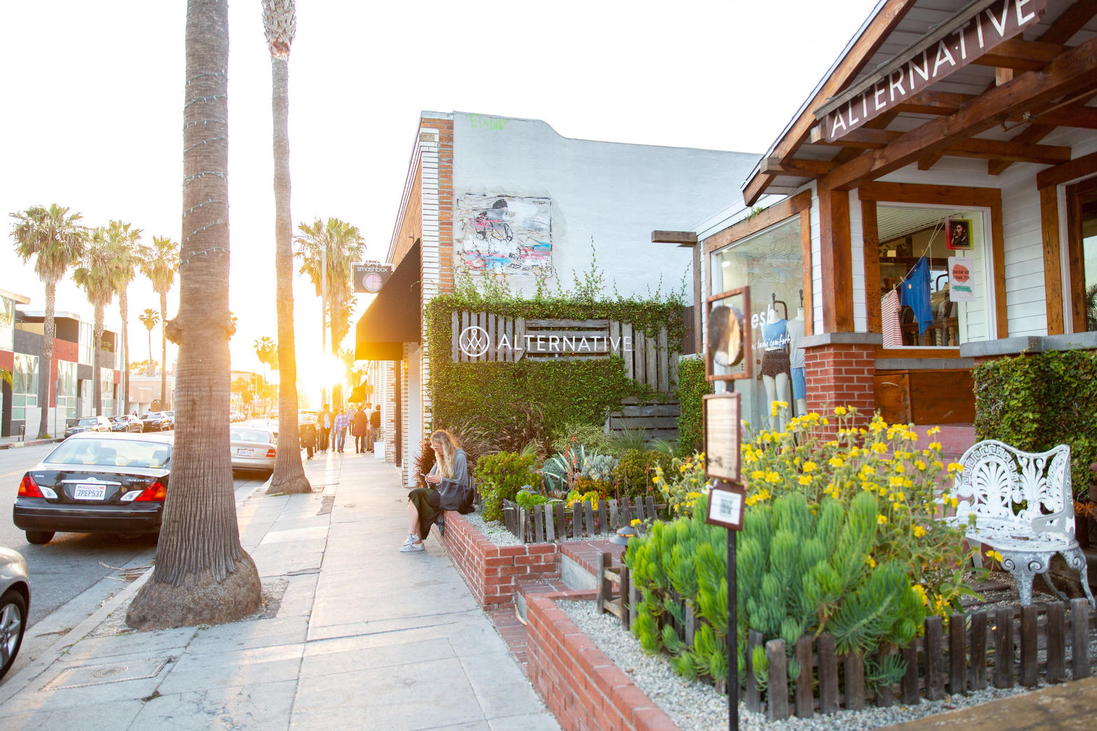 Late afternoon on Abbot Kinney Boulevard